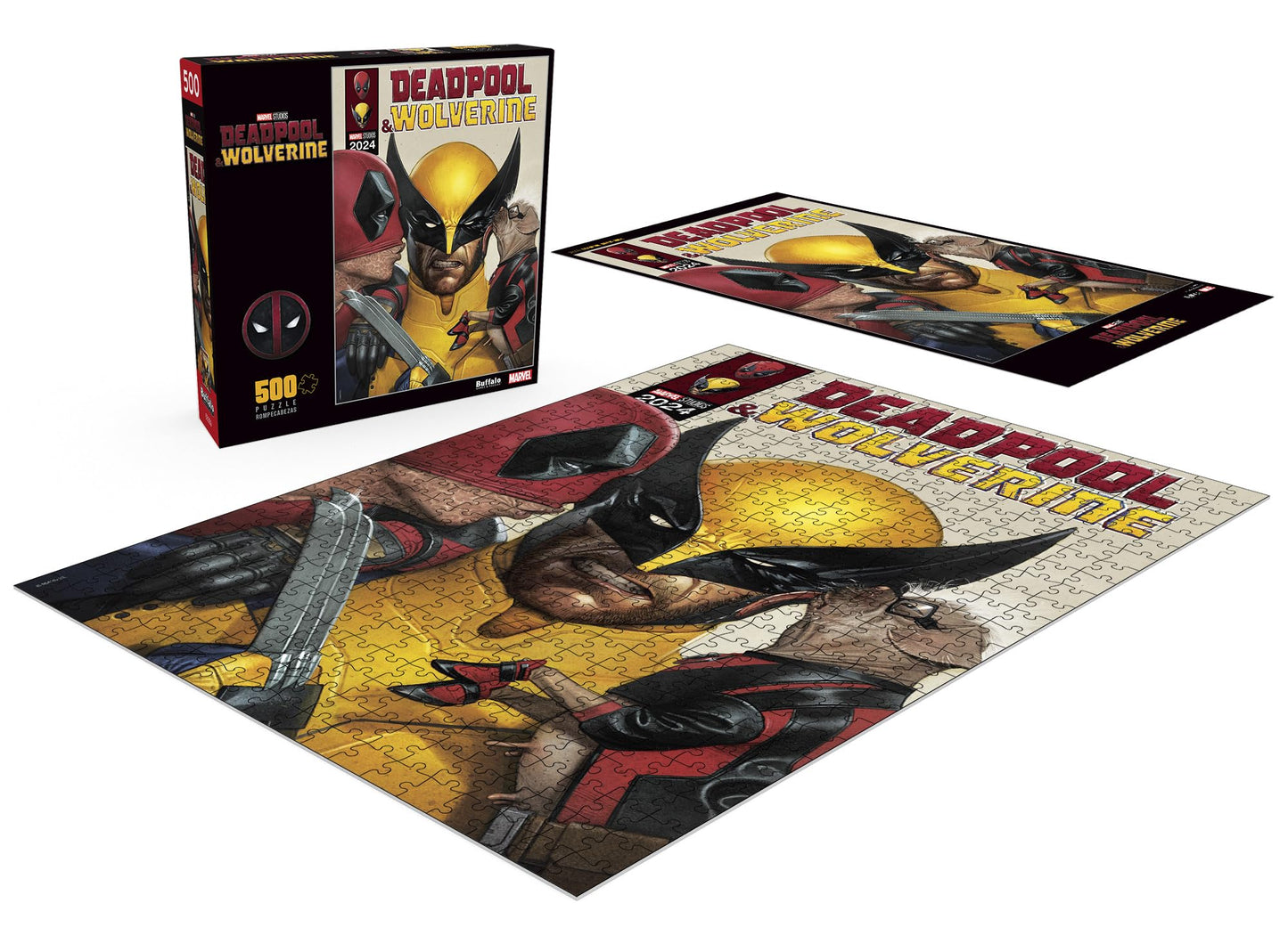 Buffalo Games - Marvel - Deadpool Comic Book - 500 Piece Jigsaw Puzzle for Adults -Challenging Puzzle Perfect for Game Nights - Finished Size is 21.25