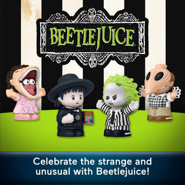 Little People Collector Beetlejuice Special Edition Set for Movie Fans, 4 Character Figures in a Display Package