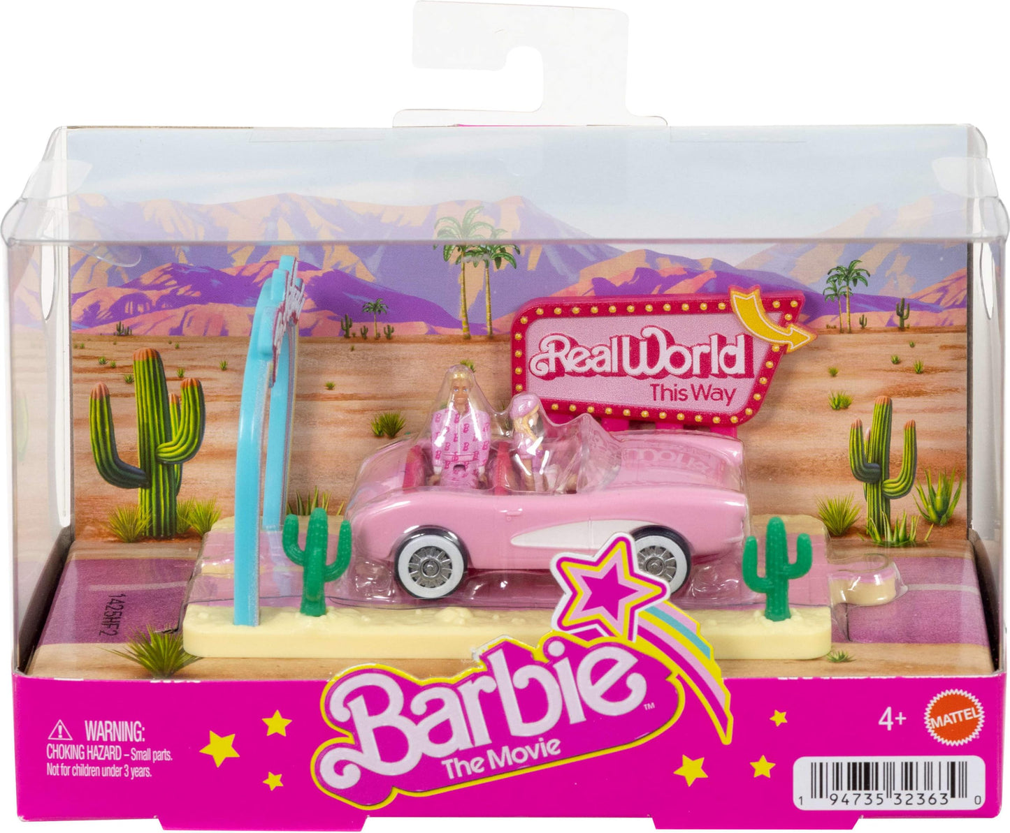 Barbie Mini Barbie Land The Movie Vehicle Collection, Includes 2 1.5-inch Dolls & Vehicles Inspired by The Film