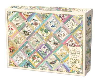 Cobble Hill 1000 Piece Puzzle - Country Diary Quilt - Sample Poster Included