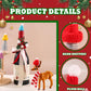 JITUIHOM 100pcs Mini Christmas Hat Set Mini Knitted Doll Hats Small Christmas Tree Decorations Santa Snowman Hats DIY Craft Toys Wine Bottle Ornaments