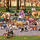 Boardwalk Dog Walker 1000 Piece Jigsaw Puzzle Funny Autumn Animal Puzzles with Premium Box, Gift for Adults and Family 19"x26"