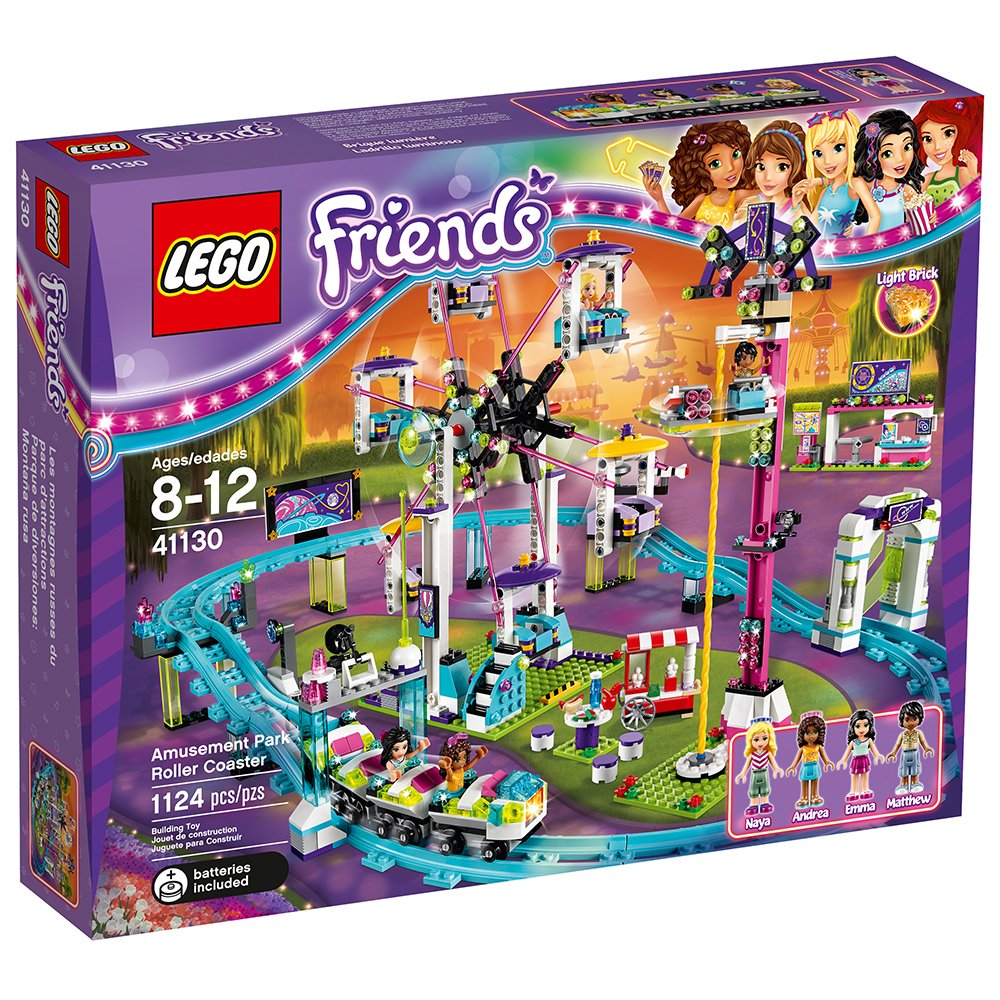 LEGO Friends 41130 Amusement Park Roller Coaster Building Kit (1124 Piece)