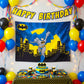 Batman Birthday Backdrop w Banner, Party Decorations Bundle (57x40")
