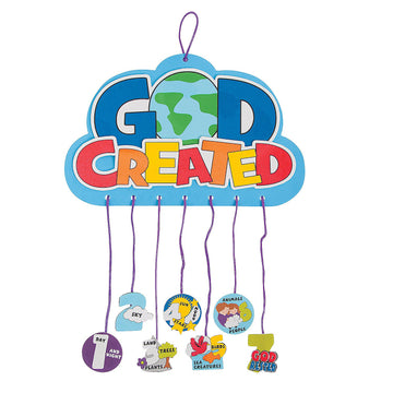 Fun Express 7 Days of Creation Mobile Craft Kit - Makes 12 - DIY Religious Crafts for Kids VBS 2026