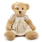 oits cute 2-Pack Teddy Bear,Cute Stuffed Animal,Couple Gift Soft Plush Toy 11inch (Vintage Dress)