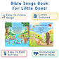 LEARNING BUGS Christian Bible Songs - 13 Songs of Praise for Little Ones, Musical Books for Toddlers, 28-Button Music Book, Musical Toys for Toddlers