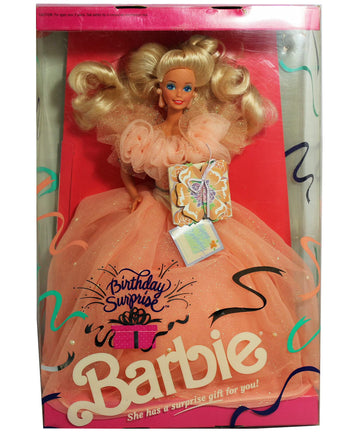 Birthday Surprise Barbie Doll w Surprise Gift For You! (1991)