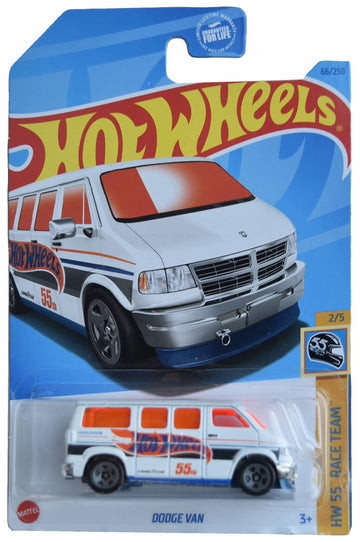Hot Wheels Dodge Van, HW 55th Race Team 2/5 [White] 66/250