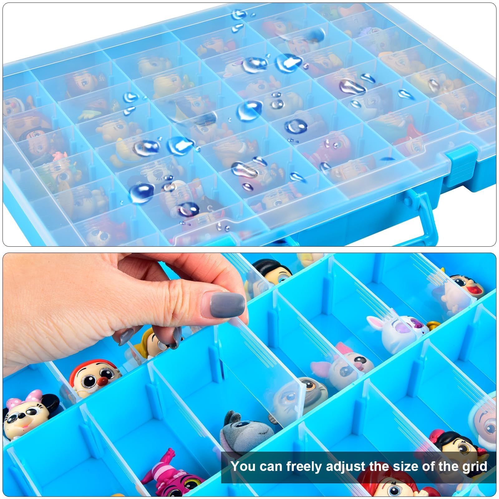 Display Case Compatible with Disney Doorables Collectible Mini Figures/for MGA Entertainment Miniverse. Toys Storage Organizer Container for Multi