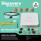 Discovery™ Big Treasure Dig STEM Kit - 23-Piece Excavation Set for Kids| Dig for 15 Gemstones, 4 Crystal Geodes & Pyrite Nuggets| Real Tools|