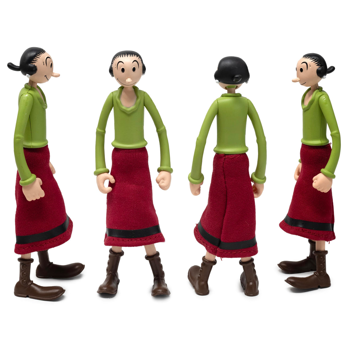 Boss Fight Studio Power Stars Olive OYL Action Figure - Retro Style Collectible Figurine from Popeye The Sailor Meets Sindbad The Sailor Color
