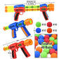 Kiddie Play Toy Foam Blasters Atomic Power Popper Air Ball Shooter (2 Guns)