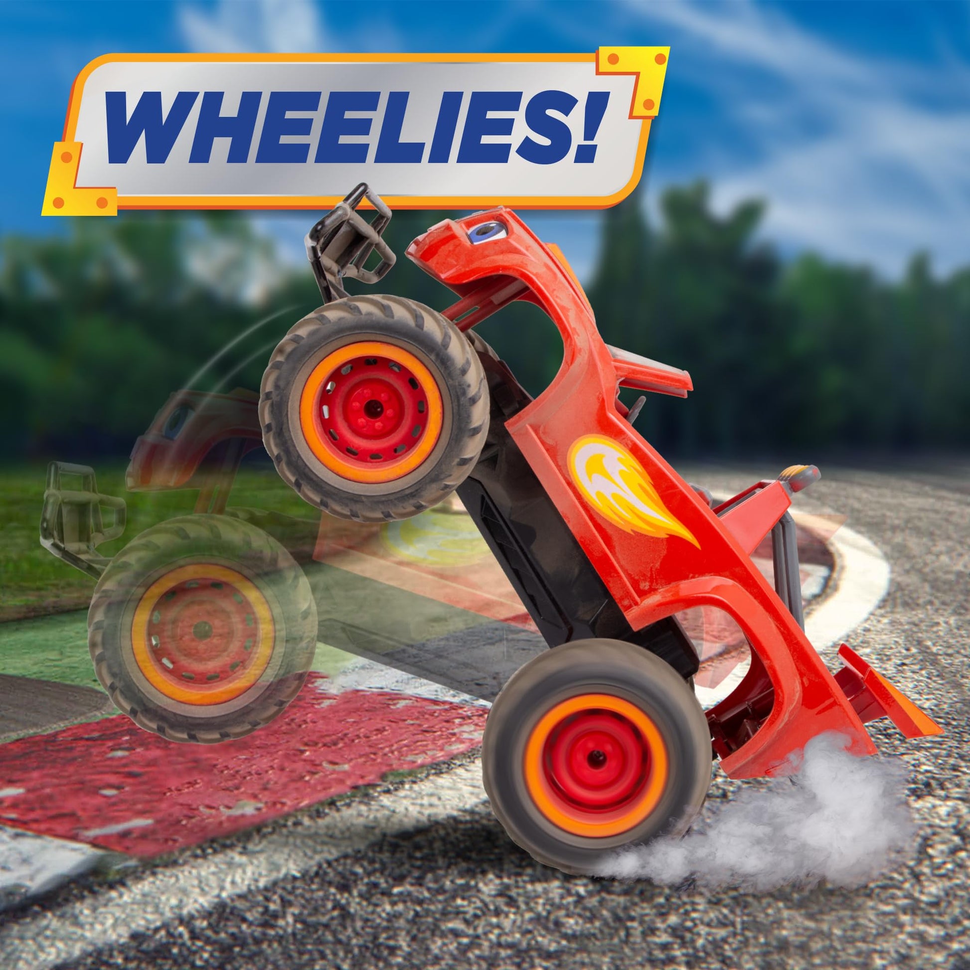 NKOK Blaze and the Monster Machines RC Monster Truck Toy, High-Performance Ready-to-Run Remote Control Truck for Kids, Off-Road Racing Vehicle