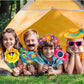 OURUOLA Summer-Hawaiian Luau Beach Party-Decorations Photo Booth - 25pcs DIY Props,Tropical Aloha Flamingo Glasses Photography Decor, Kid Adult Beach