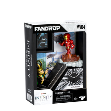 FANDROP MV04-Mavel Studios' The Avengers - Iron Man VS. Loki, FANDROP Combines an Epic Diorama, Artifacts & Scene Marker Creating A Display to Enhance