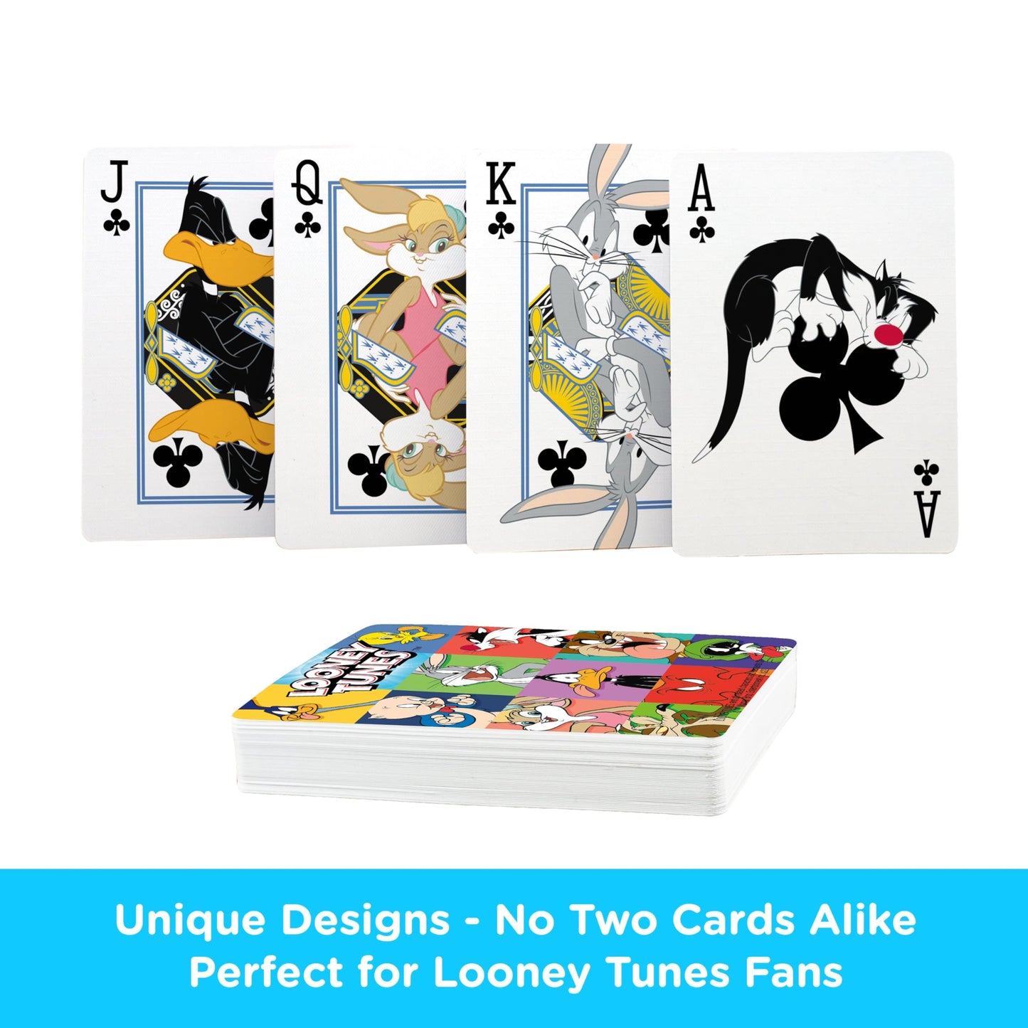 Aquarius Looney Tunes Playing Cards - Looney Tunes Themed Deck of Cards for Your Favorite Card Games - Officially Licensed Looney Tunes Merchandise
