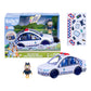 Bluey Police Car Toy, Lights & Sounds, Policeman Figure