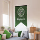 Conquest Journals Harry Potter Slytherin Crest Banner, 30'' x 50'' Extra Large Flag, 300D Oxford Cloth, Banners for Birthday Parties, Party Supplies