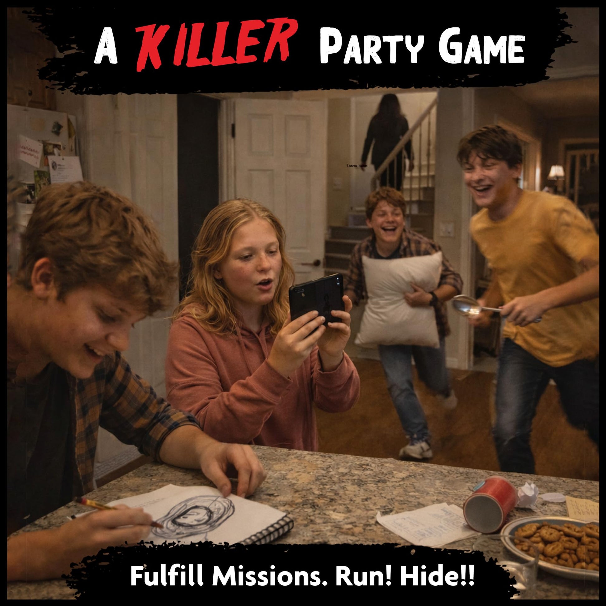 Let's Split Up - an Outrageous Horror Spoof Game | Ages 12+, 4-12 Players | Halloween Games for Teens | Horror Board Games Alternative | Outdoor Games