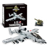 General Jim's A-10 Thunderbolt II Warthog Fighter Jet Building Blocks Set 931 Pieces Cold War Attack Aircraft Model Plane with Opening Cockpit