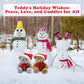 Made By Aliens Christmas Duffy Teddy Bear Stuffed Animal - Adorable Xmas Plush Toy with Hat and Scarf - Soft and Cuddly Winter Companion for Kids