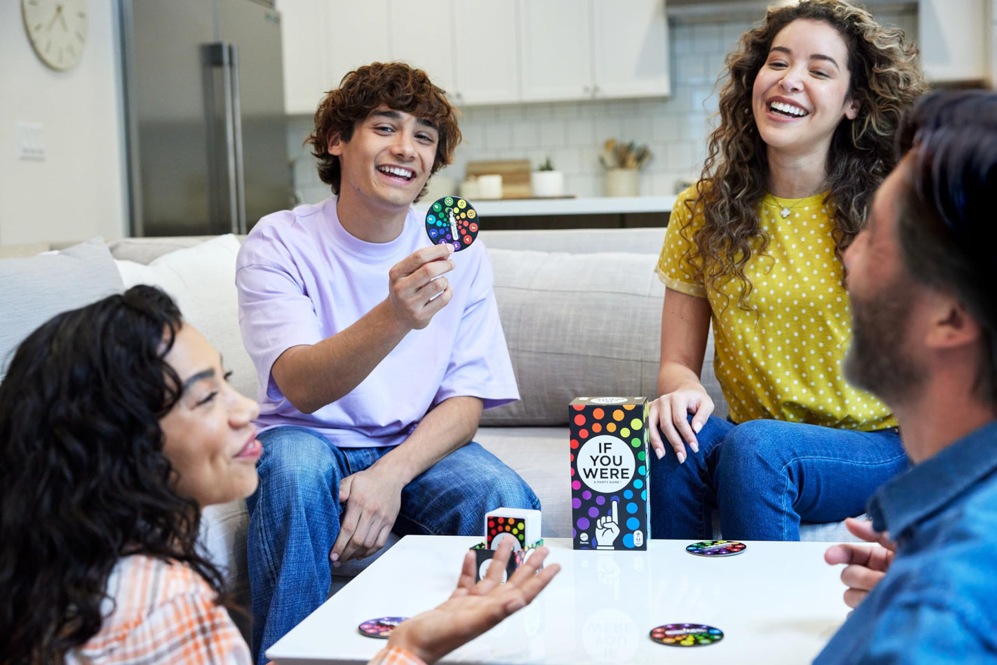 Mattel Games If You were a Party Game, Ridiculous Questions & Finger Voting with Cards & Spinners, 3 to 8 Players