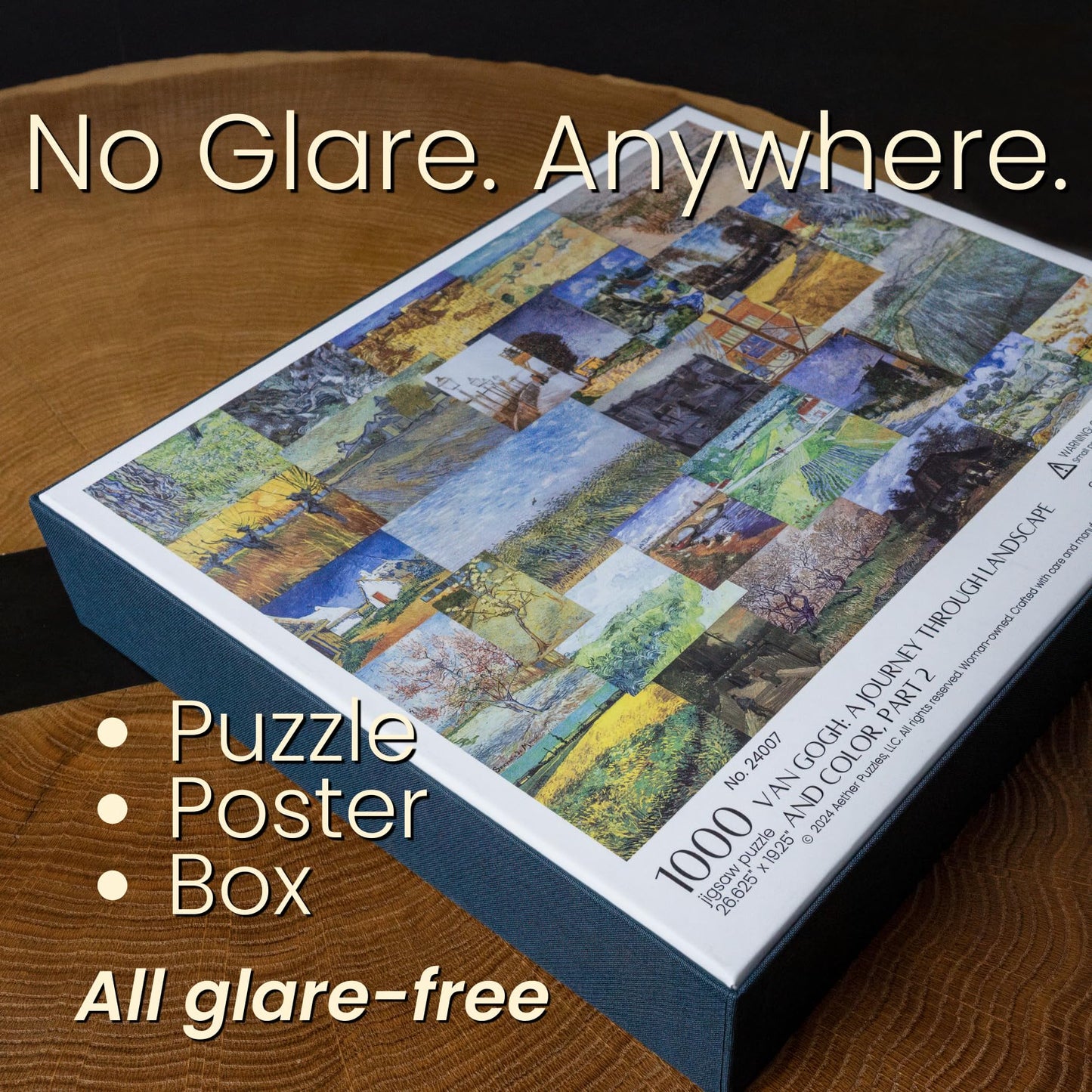 Aether Puzzles - A Journey Through Landscape and Color Part 2, Fine Art Puzzle, Premium 1000 Piece Jigsaw Puzzle for Adults, Glare-Free, Soft-Touch