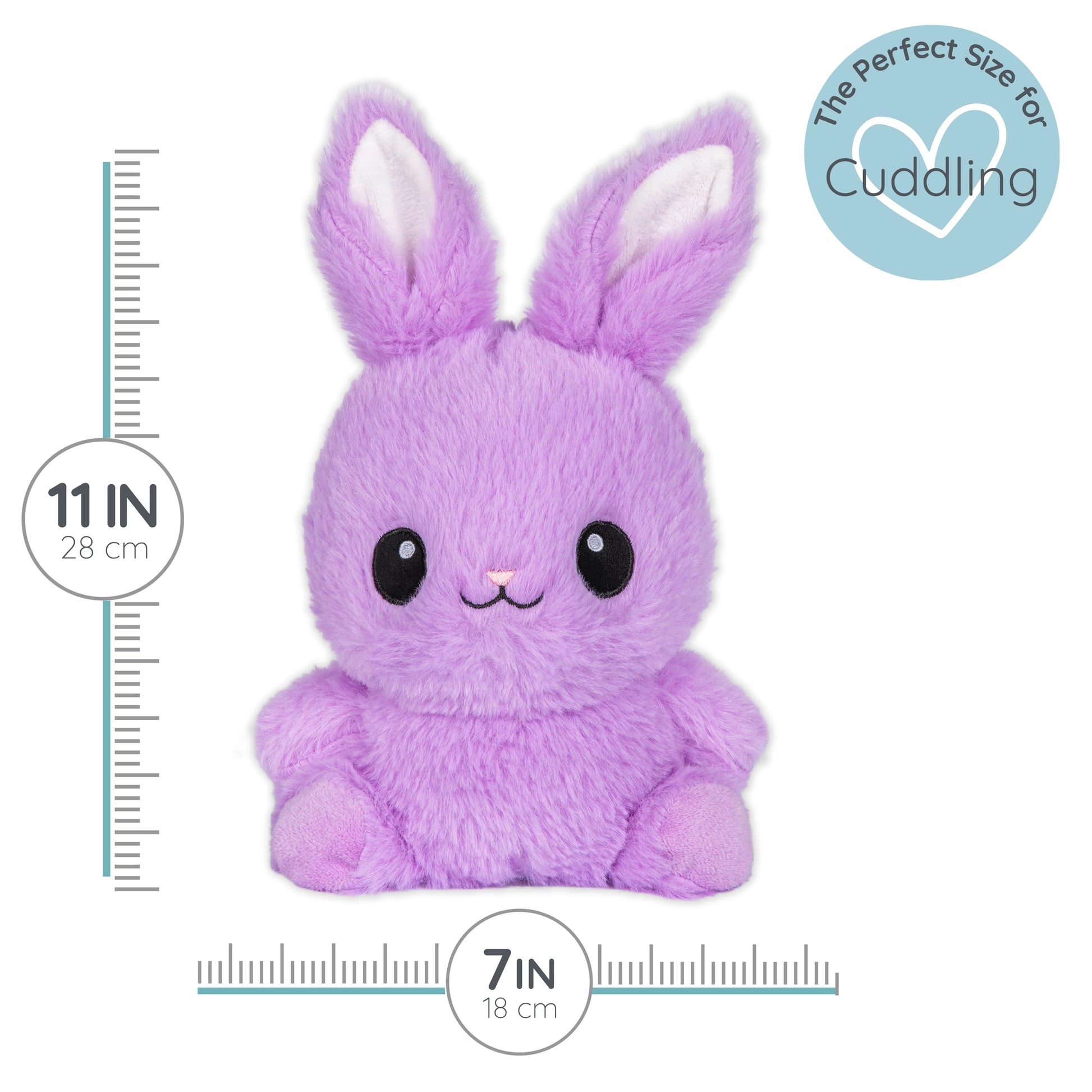 Boppsy Bunny Microwavable Easter Stuffed Animal, Weighted Heatable and Coolable Lavender Scented Plush for Kids and Adults, 1.5 lb, Warm Pals