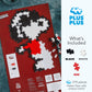 Plus Plus Puzzle By Number, Joe Cool - 275 Piece Mini Hashtag Blocks, Puzzles for Adults & Kids - Peanuts Merchandise