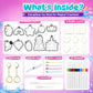 AGENTLAN Magic Puffs 3D Art Kit, Unicorn & Princess Craft kit for Kids 3-8