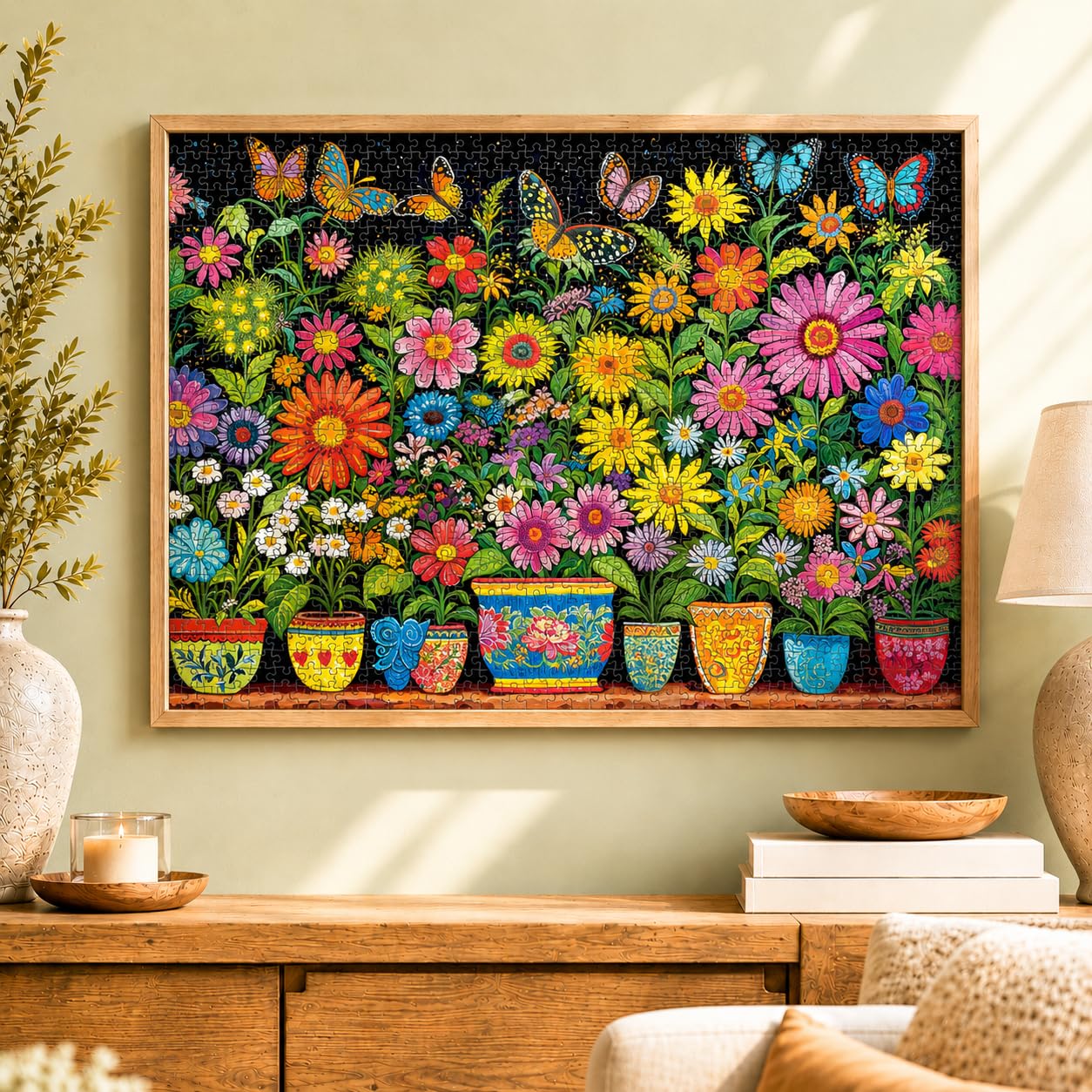 Cross & Glory | 1000 Piece Jigsaw Puzzles for Adults | Floral Fantasia