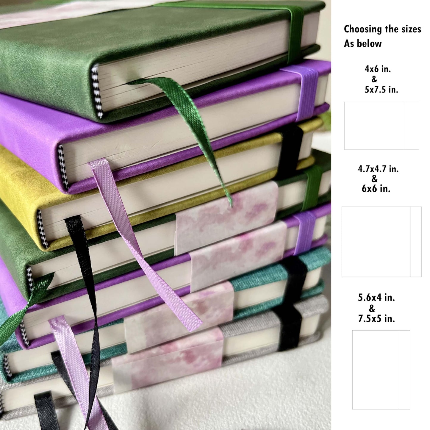 tumuarta Watercolor Sketchbook, 5x7.5, 140 LB, 300 GSM, 100% Cotton Paper, Cold Press, 24 Sheets, 48 Pages, Watercolor Journal for Use As Travel