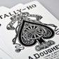 2 Decks of TALLY HO No 9 Original Fan Back Playing Cards RED and Blue