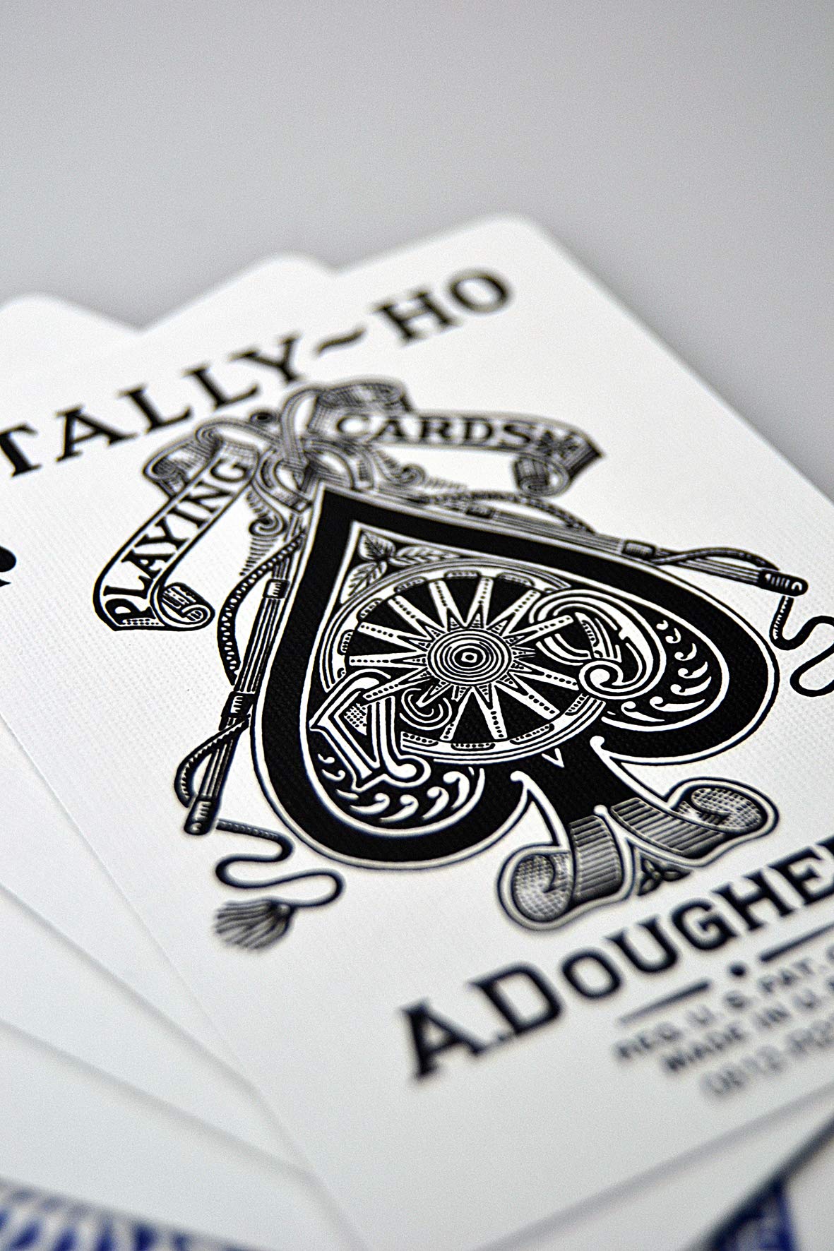 2 Decks of TALLY HO No 9 Original Fan Back Playing Cards RED and Blue