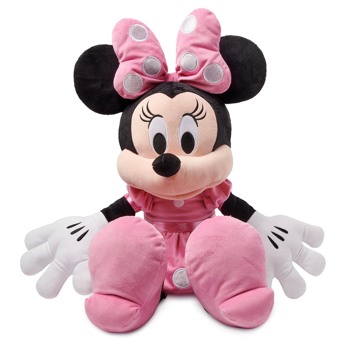 Disney Store Official Minnie Mouse Plush - Pink Dress - Large 21¼ Inches - Disney Stuffed Animals - Soft & Cuddly Toy - Plushies for Kids & Fans