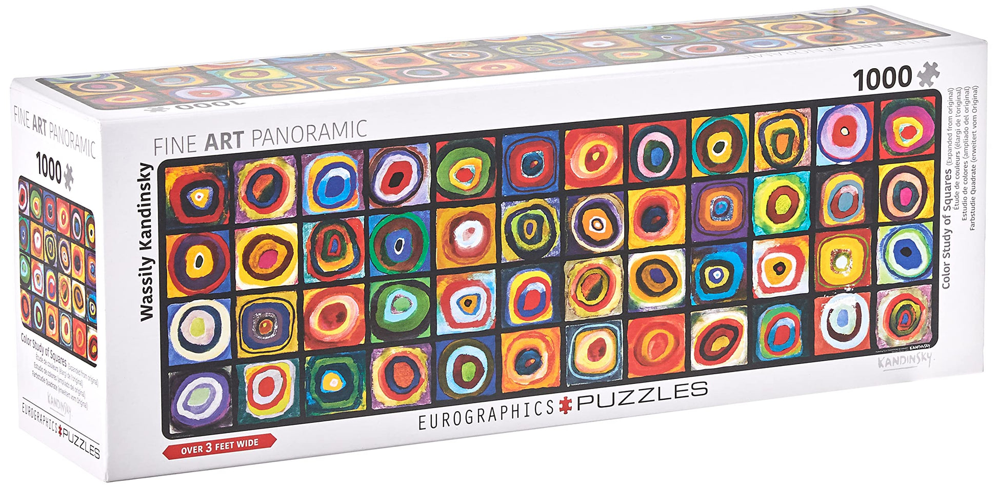 EuroGraphics Color Squares Panoramic by Wassily Kandinsky 1000-Piece Puzzle (6010-5443)