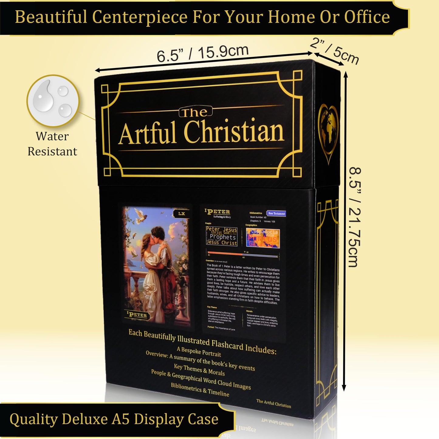 66 Beautifully Illustrated Huge A5 Bible flashcards in a Glorious Presentation Box by The Artful Christian. Visually impaired, Child, and Dementia