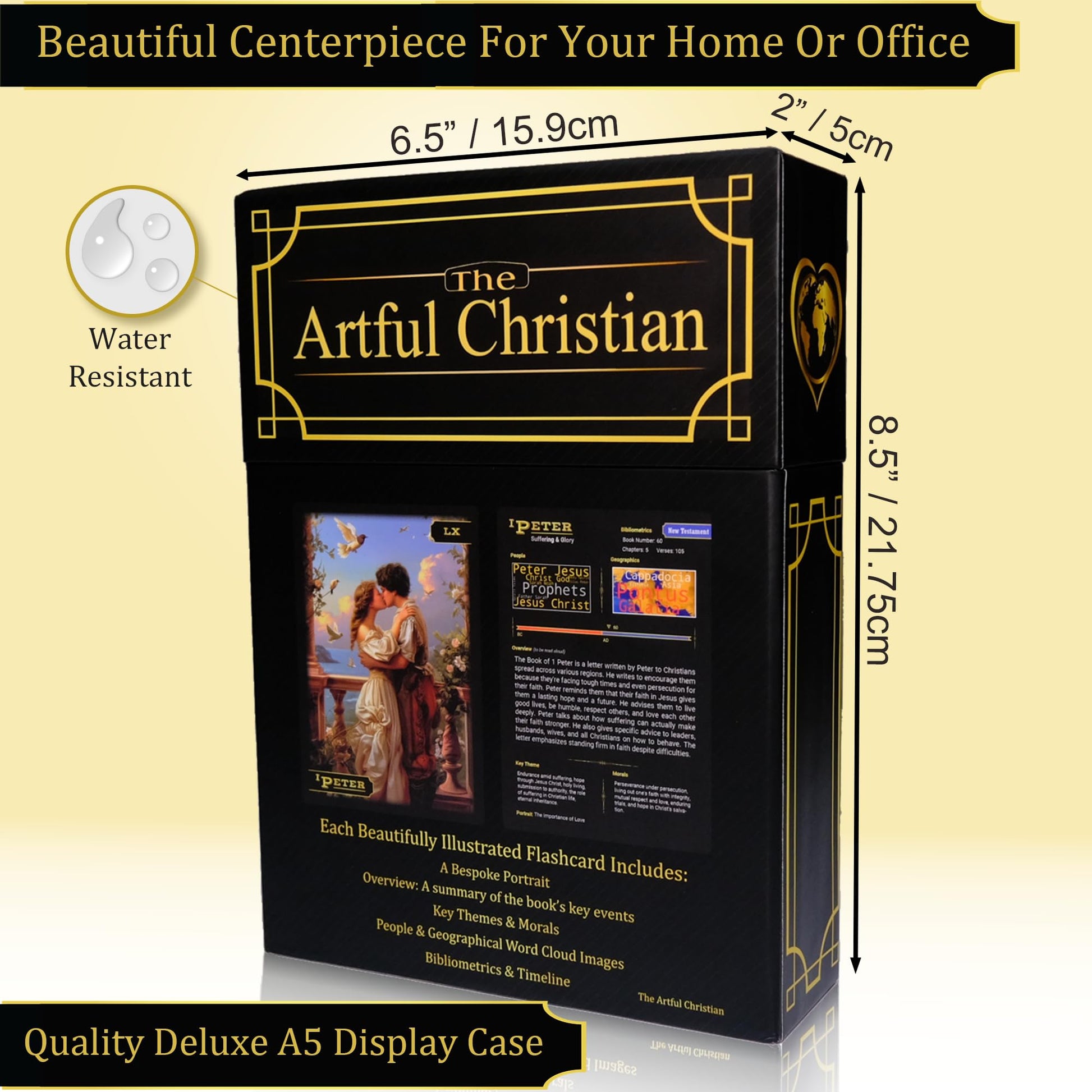 66 Beautifully Illustrated Huge A5 Bible flashcards in a Glorious Presentation Box by The Artful Christian. Visually impaired, Child, and Dementia