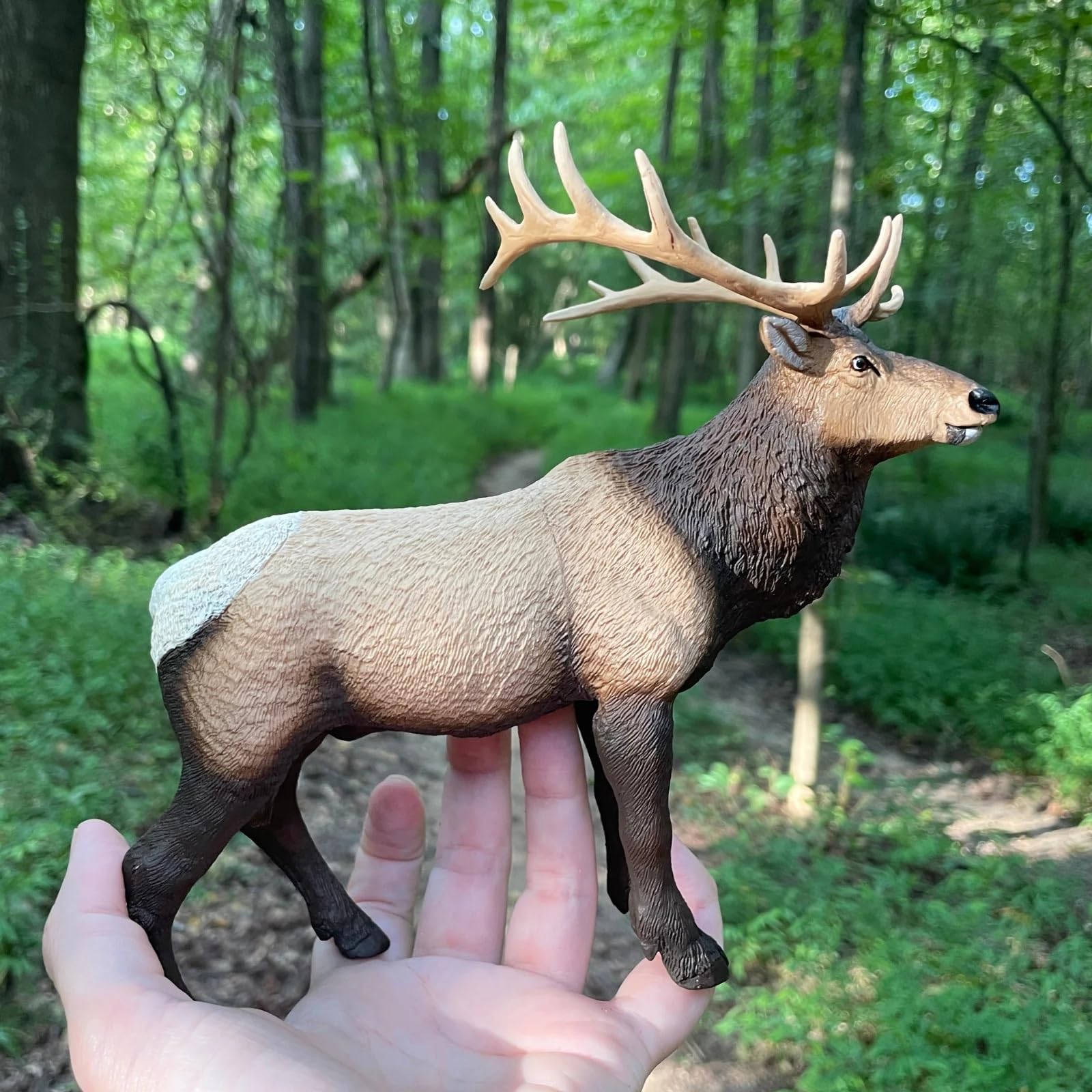 Safari Ltd. Elk Figurine - Realistic 8" Model Figure - Educational Toy for Boys, Girls & Kids Ages 3+