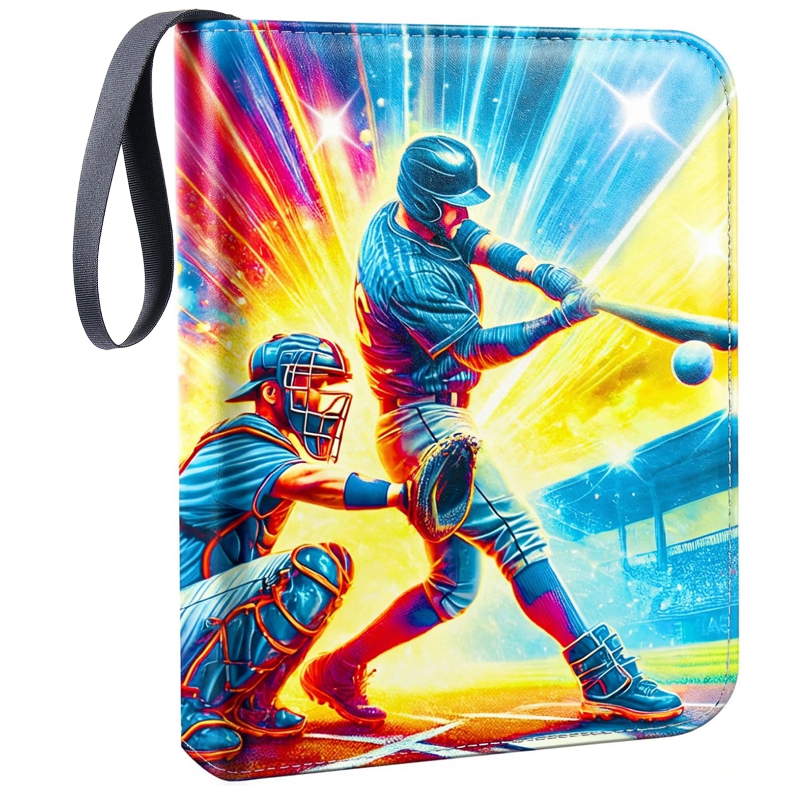 Zipper Cards Binder for 900-Pocket Baseball Trading Cards, Premium Collectible Cards Book Album With Removable Sleeves for MTG, TCG & Sports Cards