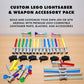 Brick Loot Light Sword & Blaster Pack Building Block Accessories Compatible to Most Minifigures, Tactical Gear Armor Equipment Custom Accessories