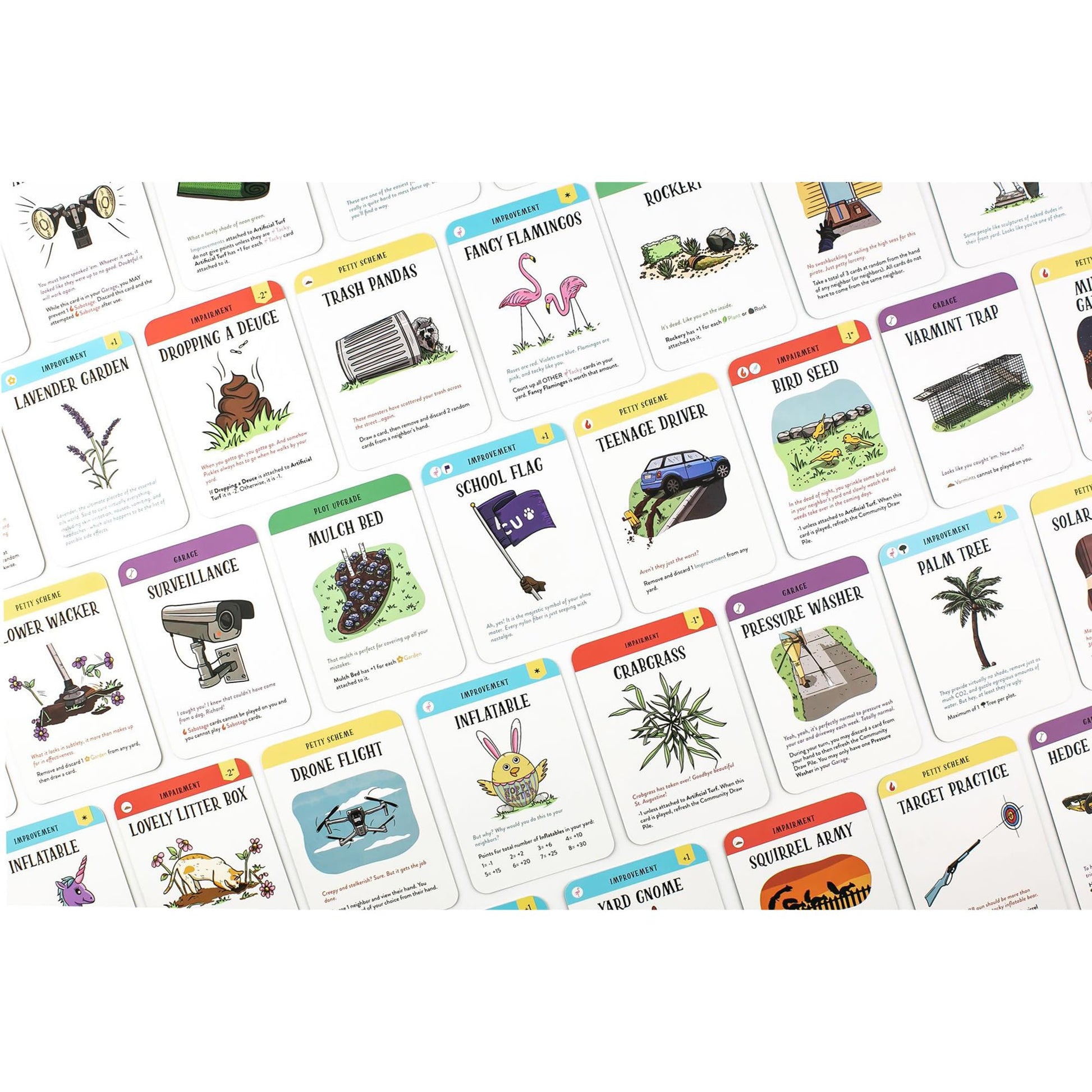 Blue Star Press: Grass is Greener - A Card Game of Neighborly Sabotage, Strategize & Scheme, Humorous Family Game Night, Ages 13+, 2-6 Players