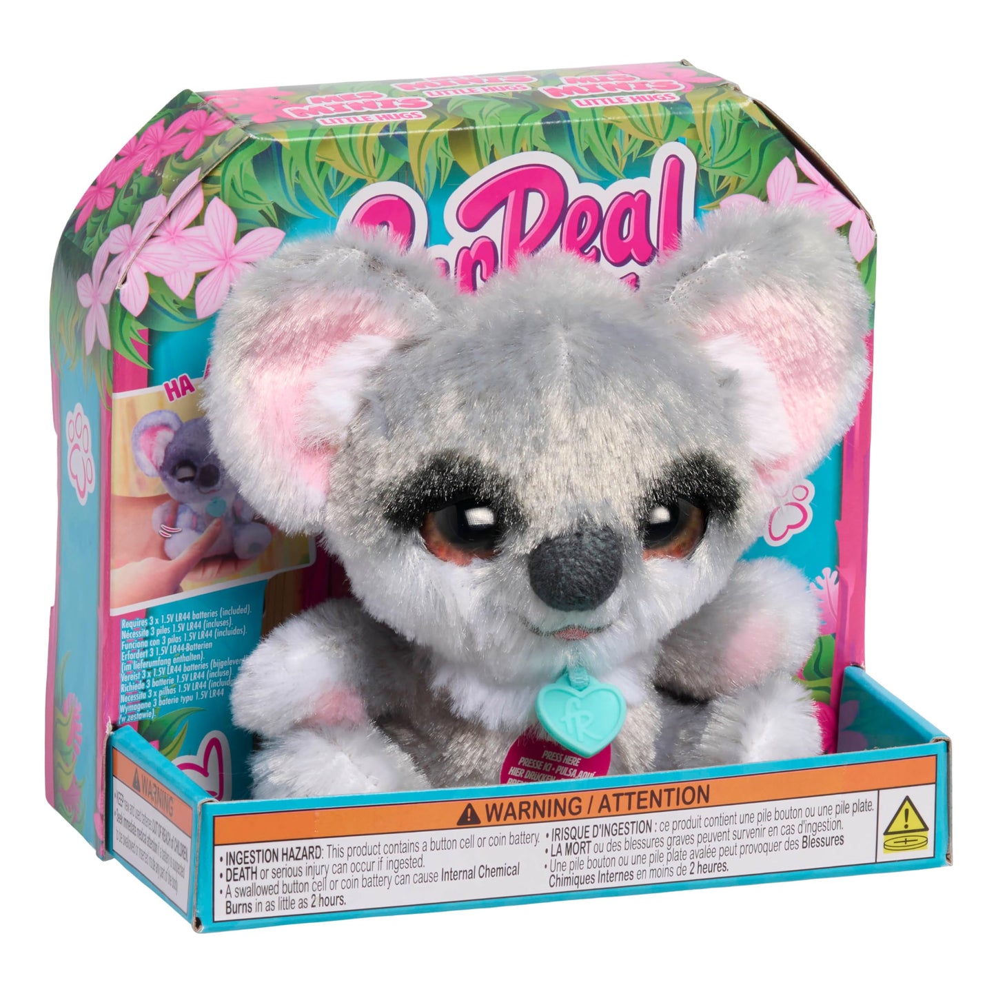 FurReal My Minis Little Hugs Koala, 4.5-inch Interactive Plush, Soft Stuffed Animal, Kids Toys for Ages 4 Up by Just Play