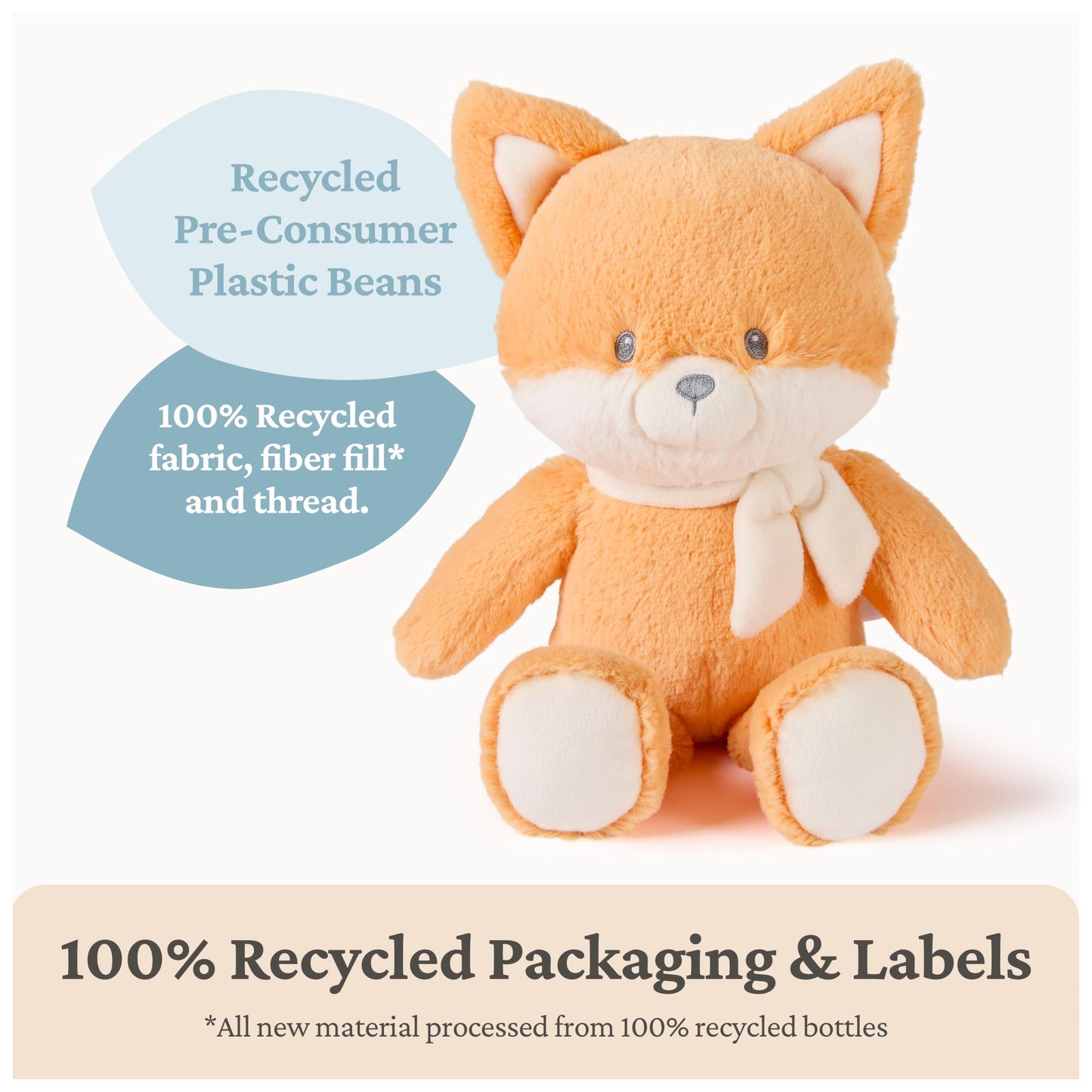 GUND Baby Sustainably Soft Piper 13” Fox Stuffed Animal with Scarf