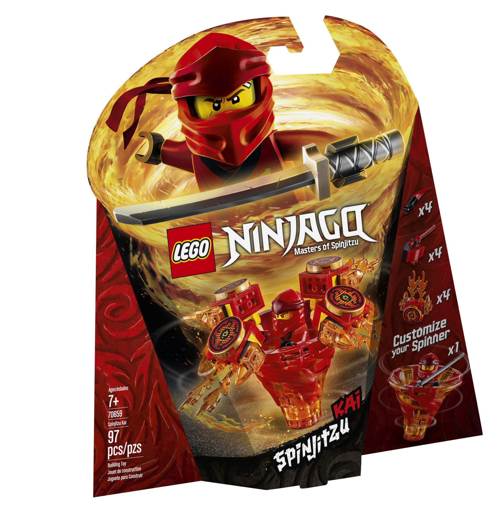 LEGO NINJAGO Spinjitzu Kai 70659 Building Kit (97 Pieces)