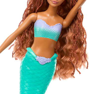 Mattel Disney The Little Mermaid Doll, Ariel, Singing and Fantasy, Singing with Mermaid Tail, Collectable, Children's Toy, from 2 Years, HNK77
