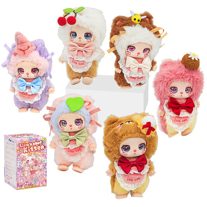 Mystery Fun Liila‘s Chef Kitten Series Blind Box, Adorable Collectible Toys, 6.3IN Hangable Doll with Unique Designs Birthday Gifts, 1PCS (1 of 7