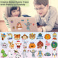 100 Sheets Make Your Own Animal Face Stickers for Kids 25 Designs