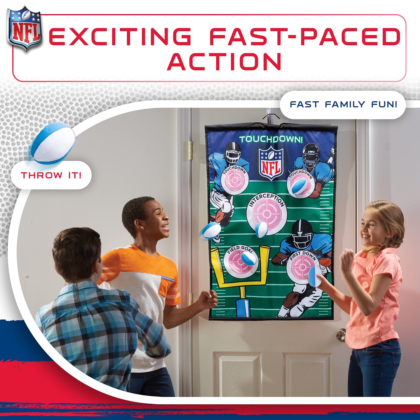 Franklin Sports NFL Football Target Toss Game with 3 Mini Balls